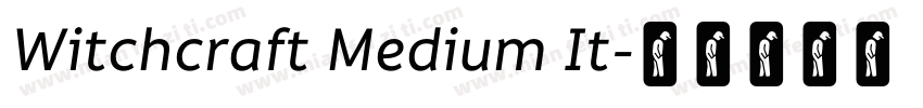 Witchcraft Medium It字体转换